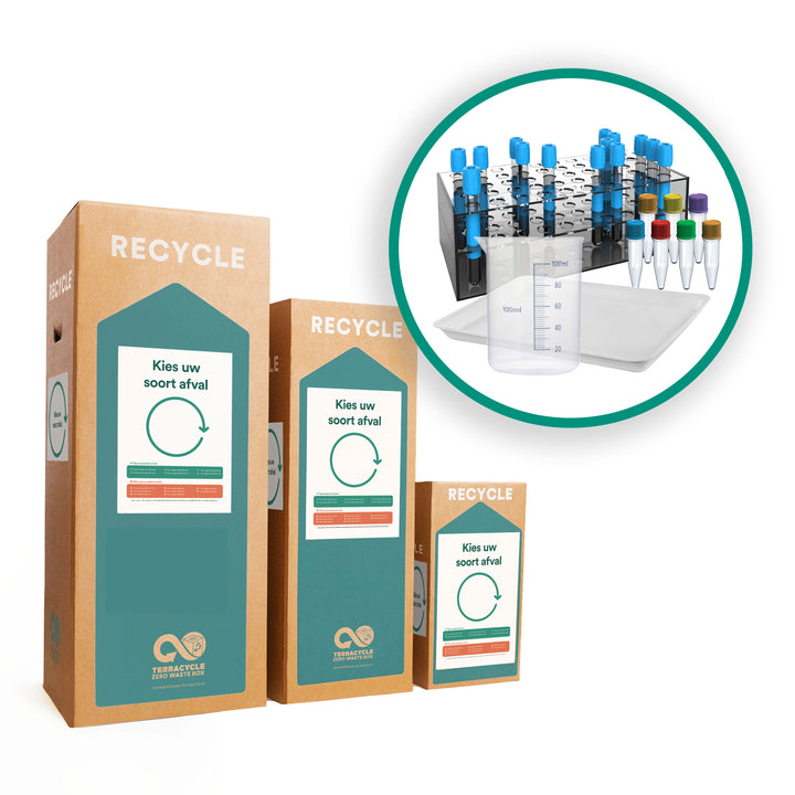 Centrifugebuizen en plastic laboratoriumapparatuur recyclen