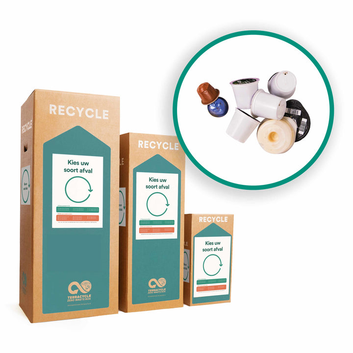 1. Recycle koffiecups en capsules met Zero Waste Box
