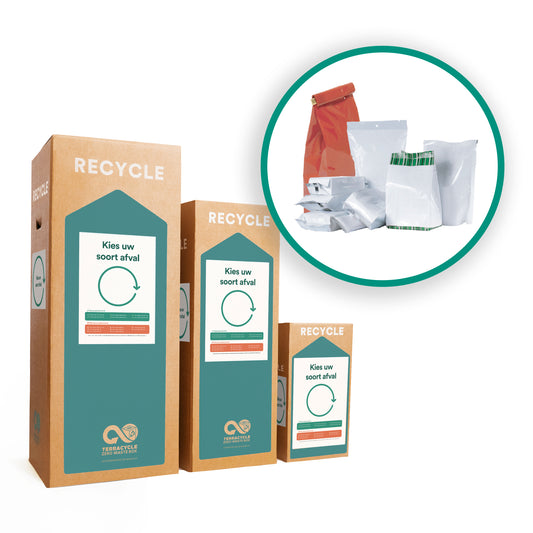 Recycling oplossing voor koffieverpakkingen