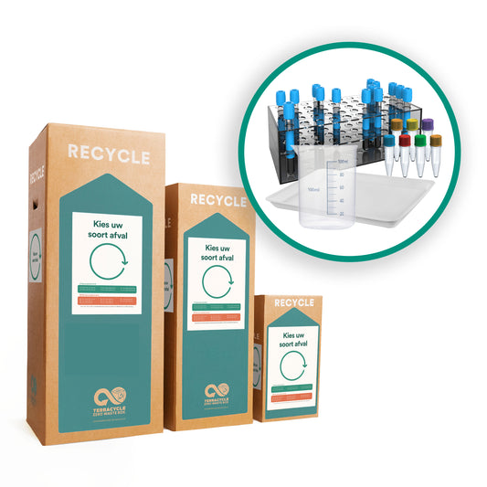 Centrifugebuizen en plastic laboratoriumapparatuur recyclen